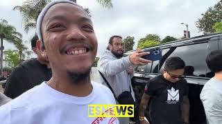 MANNY MAKING THE DAY FOR HIS FANS ALWAYS GIVING BACK WE ARE 4 WEEKS OUT FROM FIGHT NIGHT - ESNEWS
