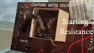 overload demonstration of 3 point starter with DC Motor