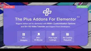 The Plus v1.3.2 – Addon for Elementor Nulled