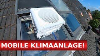 ENDLICH!  Die BESTE mobile Split Klimaanlage für schräge DACHFENSTER in eurer DACHGESCHOSSWOHNUNG