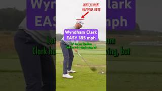 Wyndham Clark Slow Mo Driver Swing Analysis (Down The Line) #golf #golfswing #pgatour