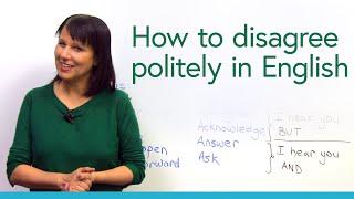 How to disagree politely in English