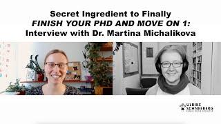 Secret ingredient to finally finish your PhD: interview with Dr. Martina Michalikova