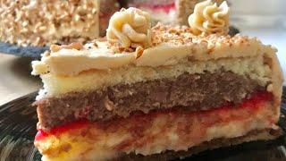 LA PIZZA DOGGE (DOLCE) ZUPPA INGLESE ABRUZZESE TORTA CON CREMA PASTICCERA E CREMA MOKA