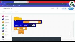 AARSHI l Temperature Conversion using EDUBLOCKS | CODING Language | Free Education APP