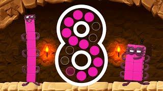 Numberblocks 8 Number Magic Run - Meet the Number Eight with Numberblocks | CBeebies Go Explore Game