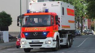 [Bullhorn - zwei Alarme parallel] Einsatzfahrten Feuerwehr + Polizei Elmshorn