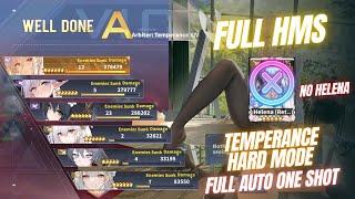 Azur Lane  FUll HMS no helena vs Arbiter: Temperance XIV hard mode full auto (one shot)