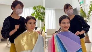 ASMR I got Personal Color Analysis by Pro in Japan. Soft Spoken