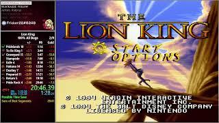 Lion King 100% All Bugs (SNES) 20:45