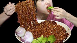 Korean Black Noodles With King Chilly |