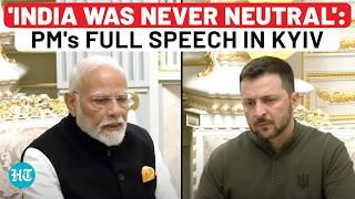 PM Modi's Full Speech At Zelensky Meet In Ukraine, Reveals Talks With Putin In Russia | India | War