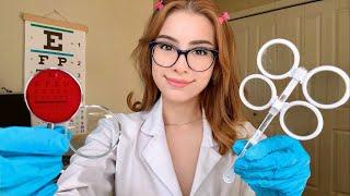 ASMR Eye Exam Lens 1 or 2 Test Light Triggers for Sleep, Realistic Medical Roleplay