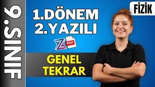 9.sınıf fizik 1.dönem 2. yazılıya hazırlık - GENEL TEKRAR KONU ANLATIMI | 2024- 2025 PDF