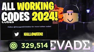 *NEW* ALL WORKING CODES FOR EVADE IN 2024! ROBLOX EVADE CODES