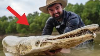 Fisherman catches DANGEROUS prehistoric RIVER MONSTER