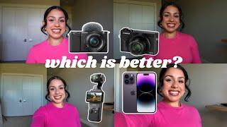 Sony ZV-E10 vs Canon G7X Mark III vs DJI Osmo Pocket 3 vs iPhone 14 Pro | Which is best for YOU?