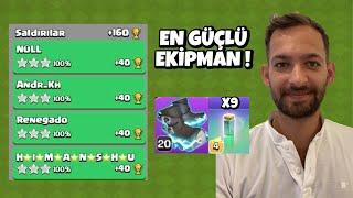 OYUNUN EN GÜÇLÜ EKİPMANI VE ORDUSU ! CLASH OF CLANS