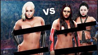 Samantha catfights Janet and Kitana | ultimate surrender domination match