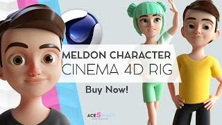 Child C4D Character Rig [Cinema 4D] | Animation ready | Meldon