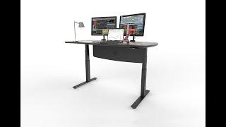 Professional home studio sit-stand desk