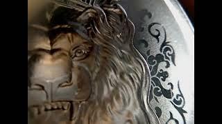 Серебряная монета  Niue 2022 roaring lion  1 oz silver