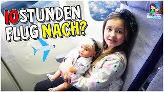 10 Stunden Flug! Ava fliegt nach Amerika   ️ Geschichten und Spielzeug