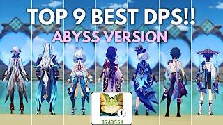 Endgame Top 9 Best DPS vs 3.5 Million HP Mountain King Abyss Version Genshin Impact