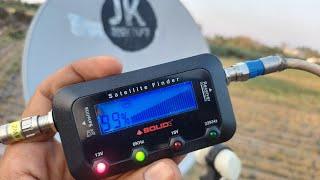 Solid SF-252 Digital Satellite dB Meter Unboxing and review | How to Use | JK Dish Info