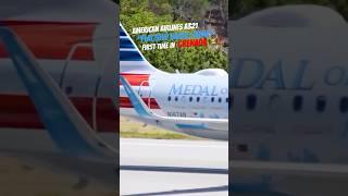 AMERICAN A321 “FLAGSHIP VALOR LIVERY” | FIRST TIME IN GRENADA! #aviation #a321 #americanair #shorts