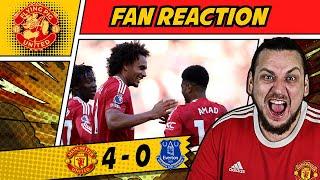 Amorim Masterclass! Zirkzee and Amad Shine | Man Utd 4-0 Everton GOALS United Fan Reaction