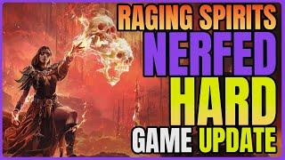 Path of Exile 2: RAGING SPIRITS NERF! Witch Minion Build Is The Next To Take The Nerf Bat!