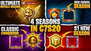 Get Free Rewards | 4 Seasons in C7S20 |  New S1 Season Avatar Frame | Ultimate Royale | PUBGM