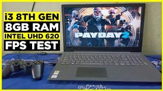 PayDay 2 Game Tested on Low end pc|i3 8GB Ram & Intel UHD 620|Fps Test|