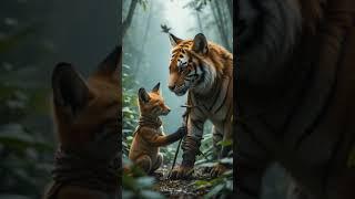 The Unlikely Friendship Between a Tiger and a Fox in the Heart of the Ancient Forest #fantasy