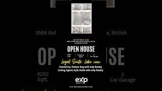 Come visit me at my OPEN HOUSE Apr. 7th 12 pm - 2 pm.  #realestate #okanagan #realestateagent