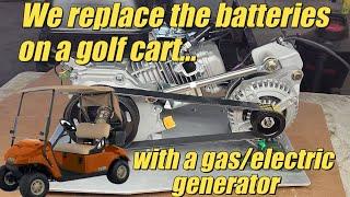 S4 E37. It works!... We finish and road test the gasoline / electric golf cart  hybrid