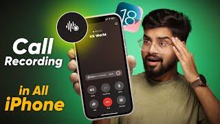 Call Recording in iPhone iOS 18.1 in iPhone 12, 13, 14, 15, 15 Plus | iPhone Call Recording