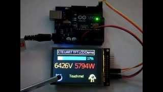 UART TFT LCD with touchpad controlled by arduino.