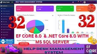 EP 32 Help Desk Management System EF Core NET Core ll .NET 8.0 Tickets, Users, Roles, Audit Logs 