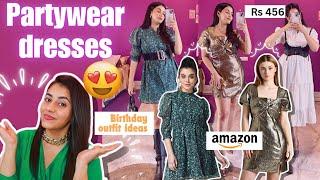 amazon dresses haul starting from Rs 450 | birthday dresses haul | Vanya singh #amazon #dress #haul