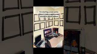 Work station gallery wall  #artshorts #acrylicpainting #paintingtutorial #artbymariak #mariart