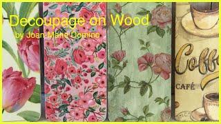 How to Decoupage on Wood using the EASY ‘iron-on’ method | For beginners! | Create beautiful decor!