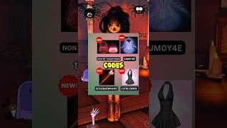 DRESS TO IMPRESS ALL CODES FOR HALLOWEEN UPDATE #roblox #dresstoimpress #dti