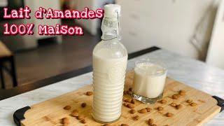 LAIT D’AMANDE 100% MAISONRecette du lait végétal sans lactose facile et rapide. Deli Cuisine