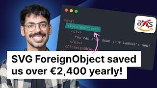 SVG ForeignObject saved us over €2,400 yearly!