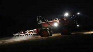 Cabbage stem flea beetle control at night in oilseed rape - from Four Seasons of Farming