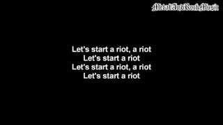 Three Days Grace - Riot | Lyrics on screen | HD