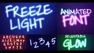 After Effects Template - Freeze Light Animated Font by Maxmanic  | AE Title Template #Videohive