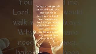 Footprints In the Sand...  #affirmationsforinspiration #healingjourney #love #poem